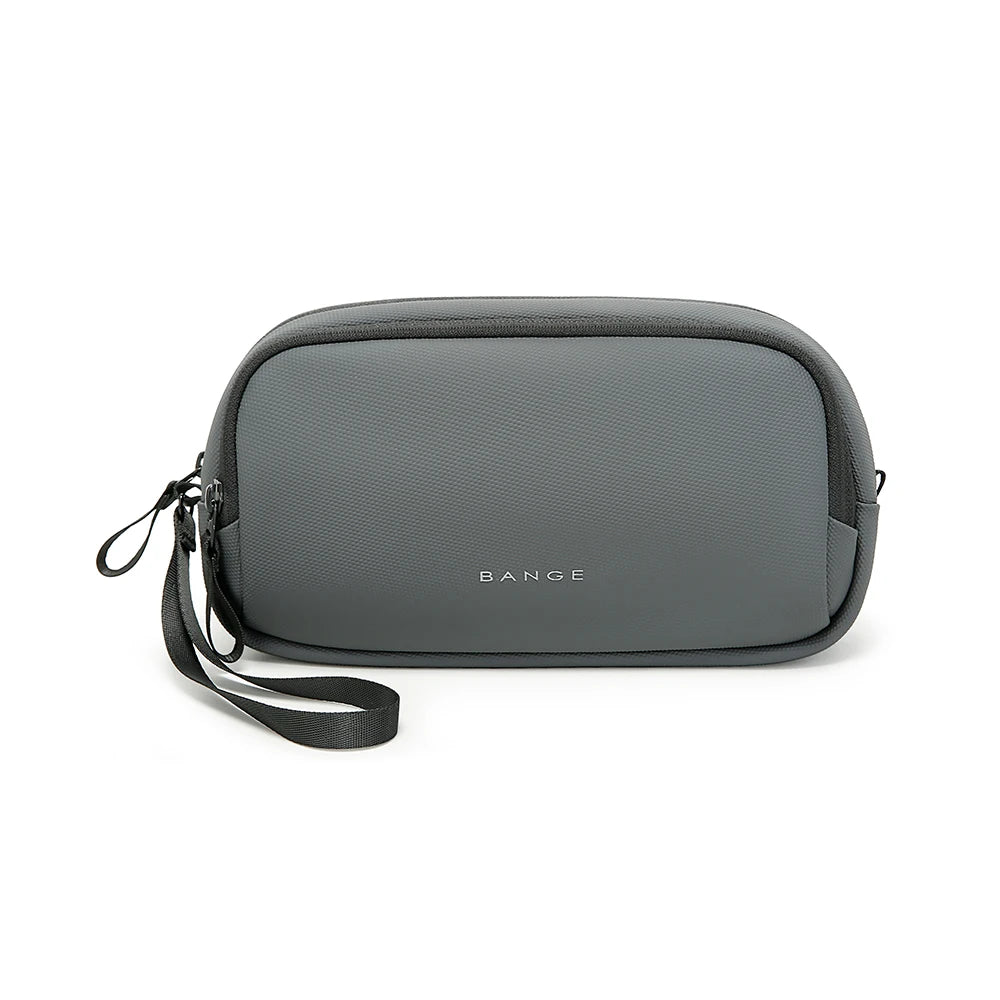 0058 BANGE Electronics Organizer – Waterproof Polyester USB Cable Storage Handbag, Travel Tech Case for Men & Women