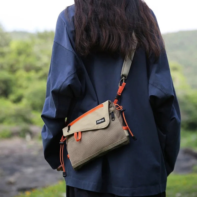 0124 Compact Outdoor Crossbody Bag – Multi‑Pocket Casual Shoulder Bag for Travel, Hiking & Everyday Use