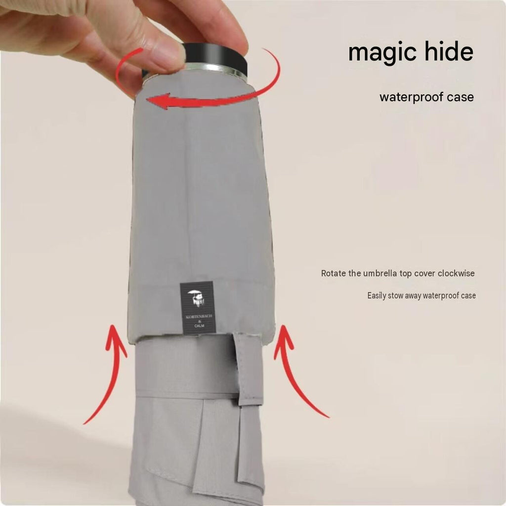 0140 Magic Waterproof Umbrella – Compact Folding Design with Hidden Cover